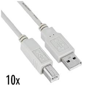 10X CAVO USB 2.0 1.8MT M/M A/B