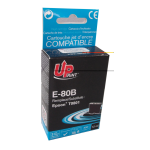 E-80B per EPSON T0801 Cartuccia inchiostro nero 12 ml