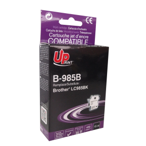 B-985B per BROTHER LC-985 BK Cartuccia inchiostro nero 15 ml