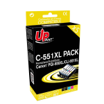 C-550XL/551XL PACK XL per CANON 1x PGI-550XL nero + 1x CLI-551XL nero-ciano-magenta-giallo